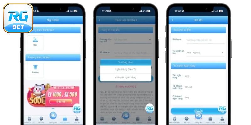 Hướng dẫn nạp tiền RGBET chi tiết