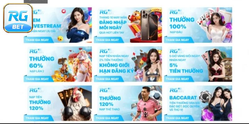 Tổng hợp chương trình có mặt tại mỗi sảnh game