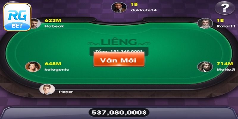 Xác định giá trị lá bài liêng RGBET